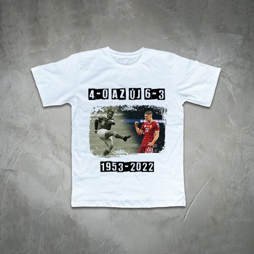 4:0 / 6:3 környakú fehér póló