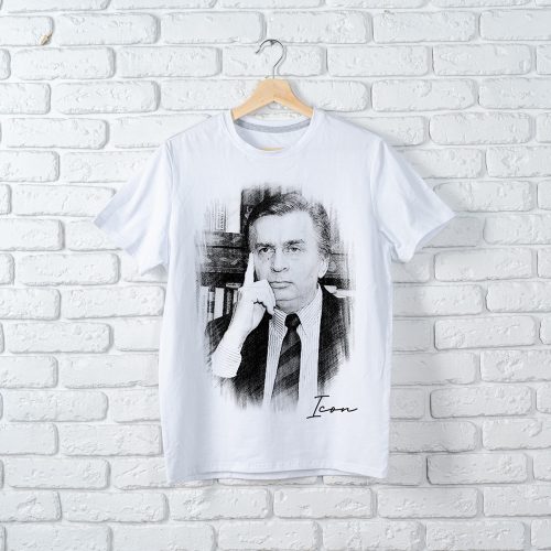 Antall környakú fehér póló