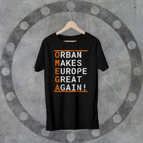 GREAT AGAIN környakú fekete póló