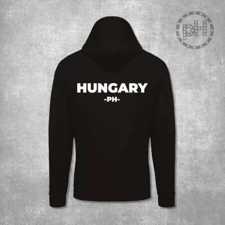 Hungary fekete cipzáros pulóver