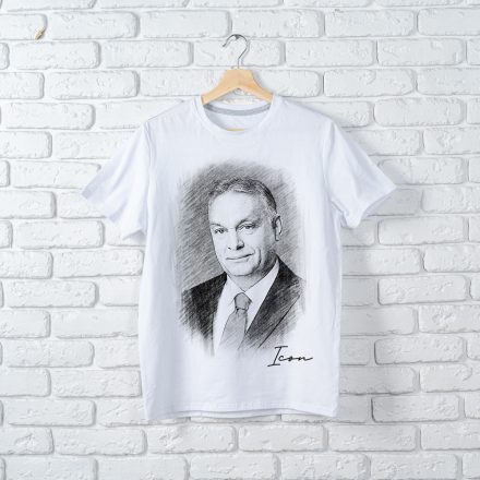 Orbán környakú fehér póló