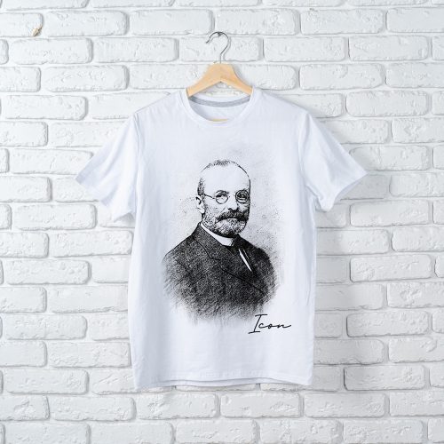 Tisza környakú fehér póló