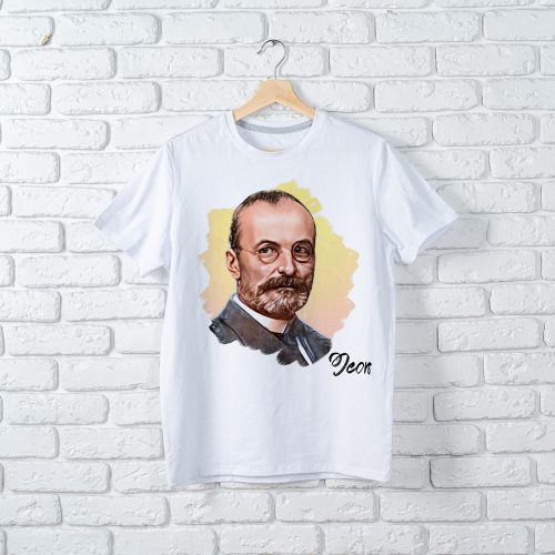 Tisza- színes környakú fehér póló