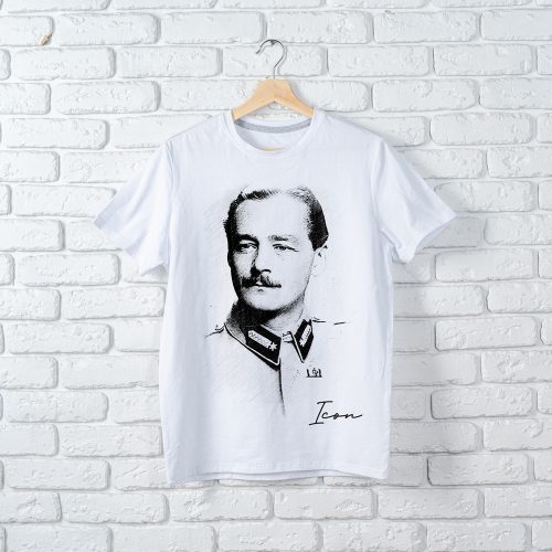 Wass környakú fehér póló