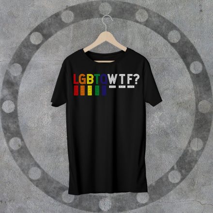 LGBTQWTF könyakú fekete póló