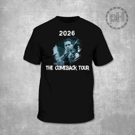 Varga Judit Comeback tour környakú fekete póló