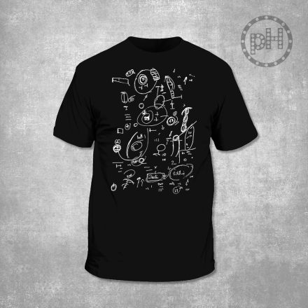 Orbán Viktor jegyzet környakú fekete póló