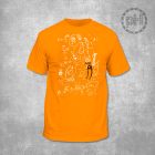 Orbán Viktor jegyzet Magyar Péter verzió környakú narancs póló