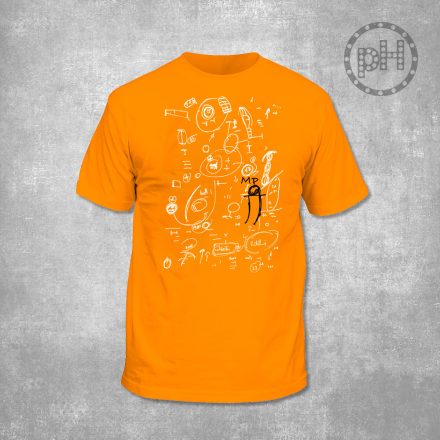 Orbán Viktor jegyzet Magyar Péter verzió környakú narancs póló