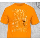 Orbán Viktor jegyzet Magyar Péter verzió környakú narancs póló