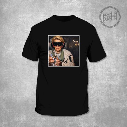 Ursula környakú fekete póló