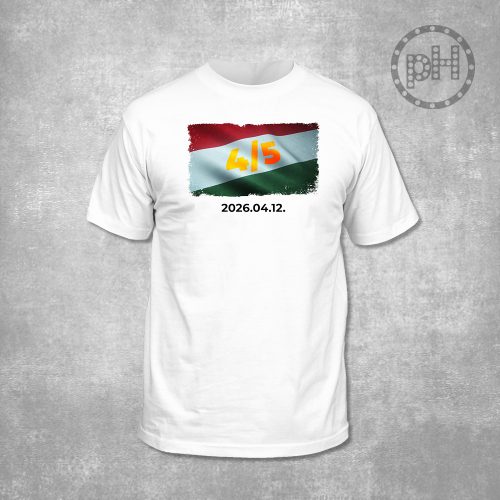 4/5 környakú fehér póló